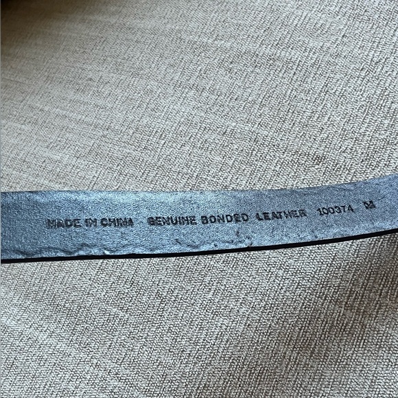 Brown Leather Belt with Faux Turquoise Buckle. Size: M. - Picture 7 of 7